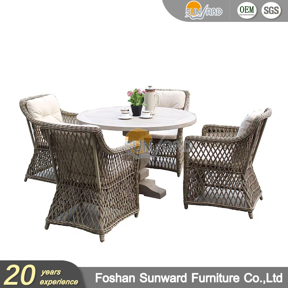 Modern Home Resort Hotel Restaurant Wicker Rattan Indoor and Outdoor Dining Chair Furniture