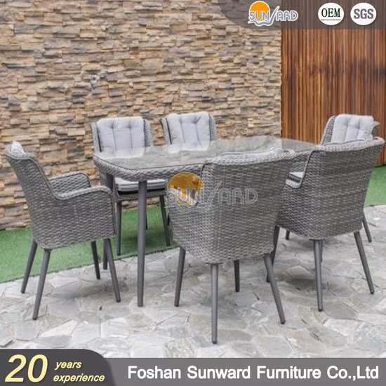 Современный домашний курортный отель-ресторан плетеный ротанговый стул для использования в помещении и на открытом воздухе, мебель